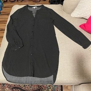 Long Tunic Polka Dot Shirt